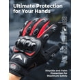 thumbnail image 2 of Guantes de moto KEMIMOTO para hombre con pantalla táctil y deportes al aire libre, 2 of 8