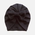 thumbnail image 1 of Gorro de lana con lazo de punto tipo gofre para bebé, gorro estilo indio, para otoño e invierno, 1 of 6
