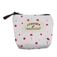 thumbnail image 2 of 5Pcs Small Canvas Purse, Vacemry Floral Canvas Wallet, Small Zip Coin Purse Key Case Bag, Mini Handbag for WomenGirlsLadies, Countryside Style Daily Use Accessory for Pocket Purse Clutch Organizer, 2 of 4