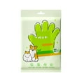 thumbnail image 1 of Guantes De Limpieza Para Mascotas Y Toallitas Húmedas Con Champú Seco Para Perros, Gatos, Cachorros Y Gatitos. 6 Toallitas. Eliminación De Olores., 1 of 3