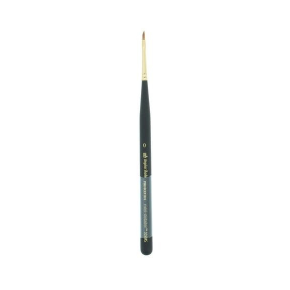 Princeton Brush Mini-Detailer Synthetic Sable Brush, Angular Shader, 0