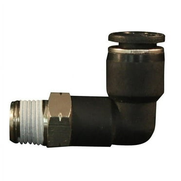 Milton S-2202-9 1/4" MNPT 3/8" OD Push to Connect Swivel Elbow