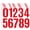 Red, variant on 4 Inch Large House Number Stickers 0-9, 6 Sheets Black Waterproof Self-Adhesive Vinyl Address Numbers for Mailbox, Door, House Signs & Outdoor Use.