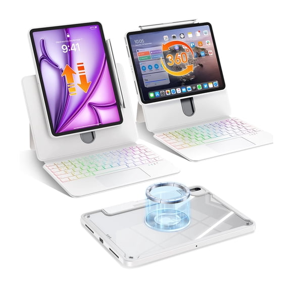 Funda de teclado avakot para iPad Air 11 y Pro 11 con retroiluminación