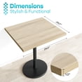 thumbnail image 6 of Kaboon 23.81x23.81 inch Square Table Top, Pack of 2, Oak, 6 of 6