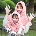 thumbnail image 2 of kaondbfi Kids Summer Travel Essentials Clothing Accessories Beanie Hats for Girls and Boys Face Headgear Bib Outdoor Hat Warm Plush Children's Cold-proof Riding Hats, 2 of 5