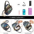 thumbnail image 5 of FORMRS Crossbody Bag for Women Quilted Travel Shoulder Cell Phone Purse with Chain Strap Handbag, Blue Planet, 5 of 7