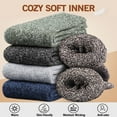 thumbnail image 2 of Estbridge 5 Pairs Merino Wool Socks for Men  Thick Winter Wool Hiking Socks  Warm Breathable Crew Mens Socks(USA Size 7-13), 2 of 6
