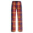 thumbnail image 7 of Diufon Pajama Pants for Women Soft Cotton Wide Leg Loose Long Sleep Plaid Pants Casual Home Bottoms Trousers, 7 of 7