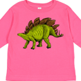 thumbnail image 4 of Inktastic Smiling Stegosaurus Boys or Girls Long Sleeve Toddler T-Shirt, 4 of 5