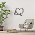 thumbnail image 6 of Music Metal Wall Art Heart Metal Music Wall Decor Music Theme Note Hanging Ornament Iron Wall Decoration Sculpture Love Boho Home Decor for Music Lovers Musician Bedroom Classroom 12x9Inch, 6 of 6