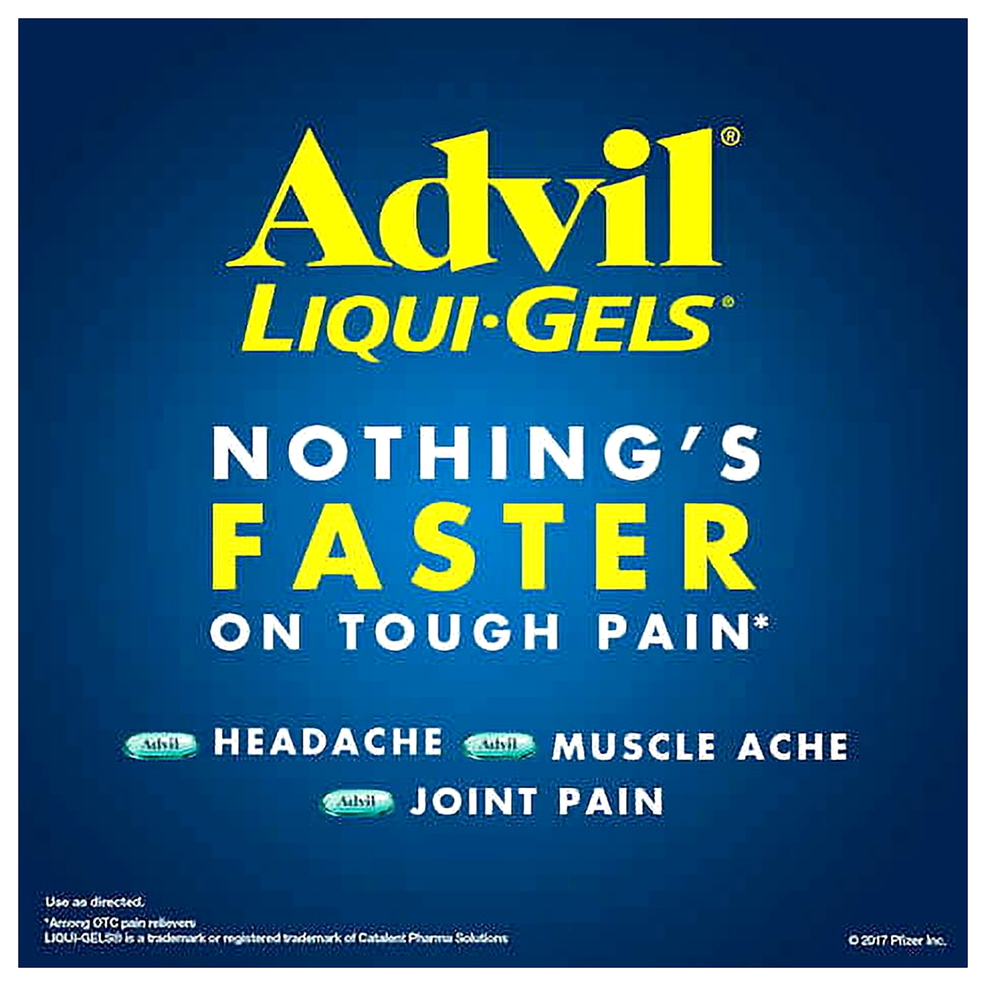 Advil Liqui-Gels Ibuprofen 200 mg., Pain Reliever/Fever Reducer 240 Capsules