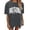 Grey, variant on Womens "God is Good All The Time" T-Shirt Plus Size Loose Fit Drop Shoulder Short Sleeve Tee Christian Faith Religious Graphic Top