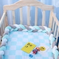 thumbnail image 4 of Cojín Bumper de cuna para bebés trenzado parachoques hechos a mano, almohadillas para almohadas para niños de bebé Decoración de cuna para regalos para recién nacidos Protector de la cuna algodón de 7 Abanopi Cojín, 4 of 6