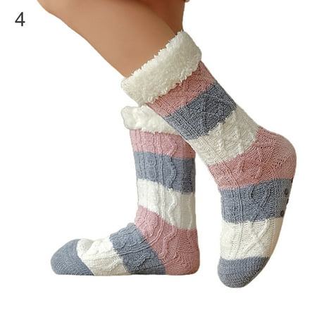 

Huasheng 1 Pair Warm Socks Convenient Acrylic Fiber Decorative Women Floor Slippers Socks for Daily Wear