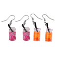 thumbnail image 2 of a polished and engaging product description based on the title you provided:\n\n \n\n**2 Pairs Playful Fruit Dangle Earrings – Lightweight & Dragonfruit, 2 of 4