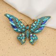 thumbnail image 2 of Juego de 6 broches de mariposas de animales para mujeres y niñas, coloridos, morados, verdes, azules claros, broches de mariposas, alfileres, regalos de decoración de Navidad y Halloween, 2 of 5