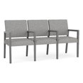 thumbnail image 1 of Pemberly Row Waiting Reception 3 Seat Tandem Seating Wood Frame in Gray, 1 of 5