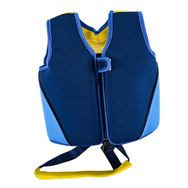 Chaleco de natación para niños,Chaleco para niños y niñas,Chaleco de ayuda para la natación con flotabilidad,Chaleco de entrenamiento de natación con Azul