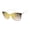 White & Silver, variant on Women's Cat-Eye Shield Sunglasses with Enamel Top Rim & 100% UV Protection, 60 mm