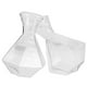 thumbnail image 4 of Jarrón de vidrio transparente de 2 piezas para la propagación de plantas hidropónicas de escritorio, maceta de vidrio transparente para decoración del hogar y la oficina, 4 of 7