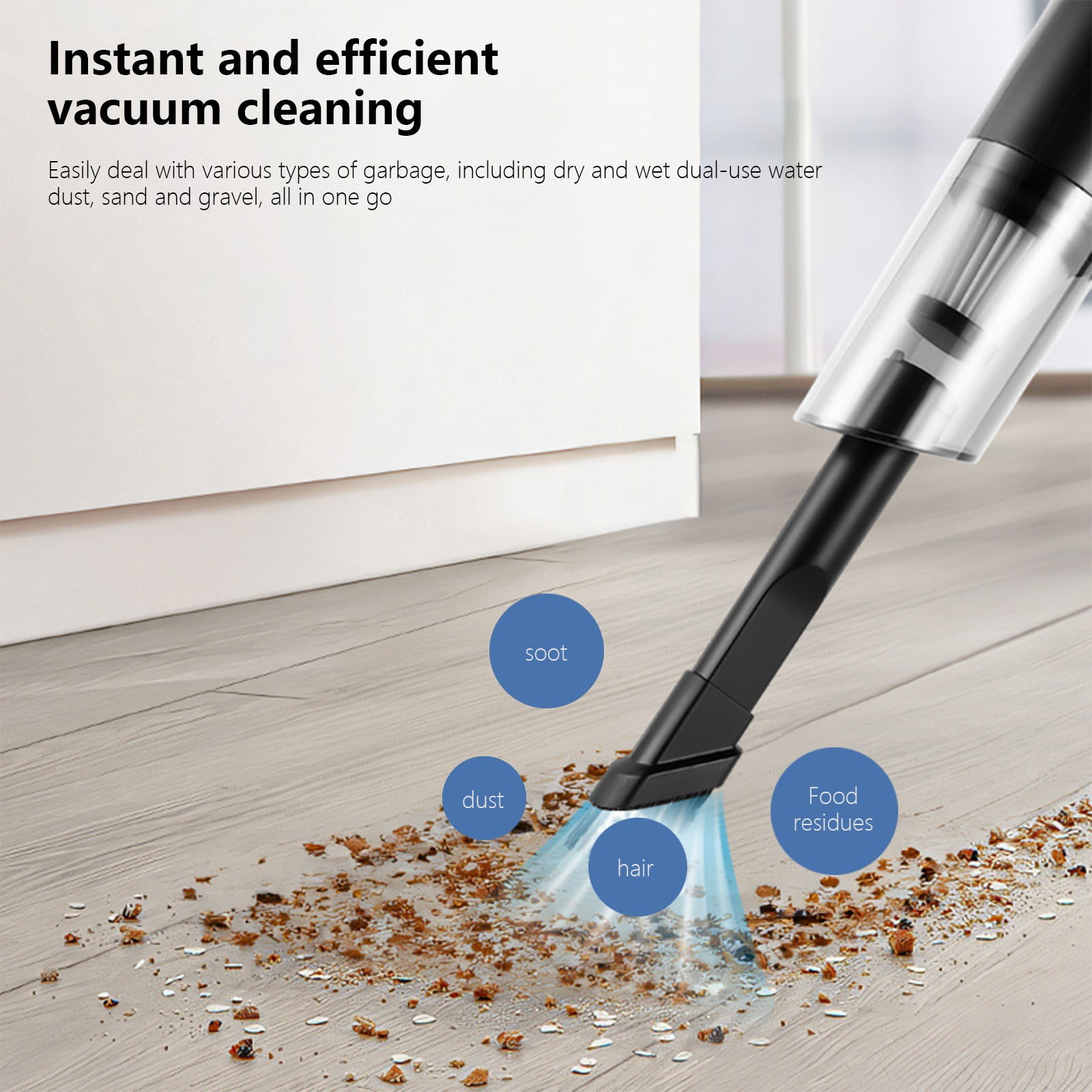 Uiz Merueh Car Vacuum High Power Hand Held Vacuum Powerful Suction Hand Vac Cleaner for Cars, Homes, Pets, and Offices