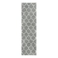 thumbnail image 3 of Unique Loom Trellis Shag Collection Area Rug - Ruby (2' x 7' Runner Gray/Ivory), 3 of 11