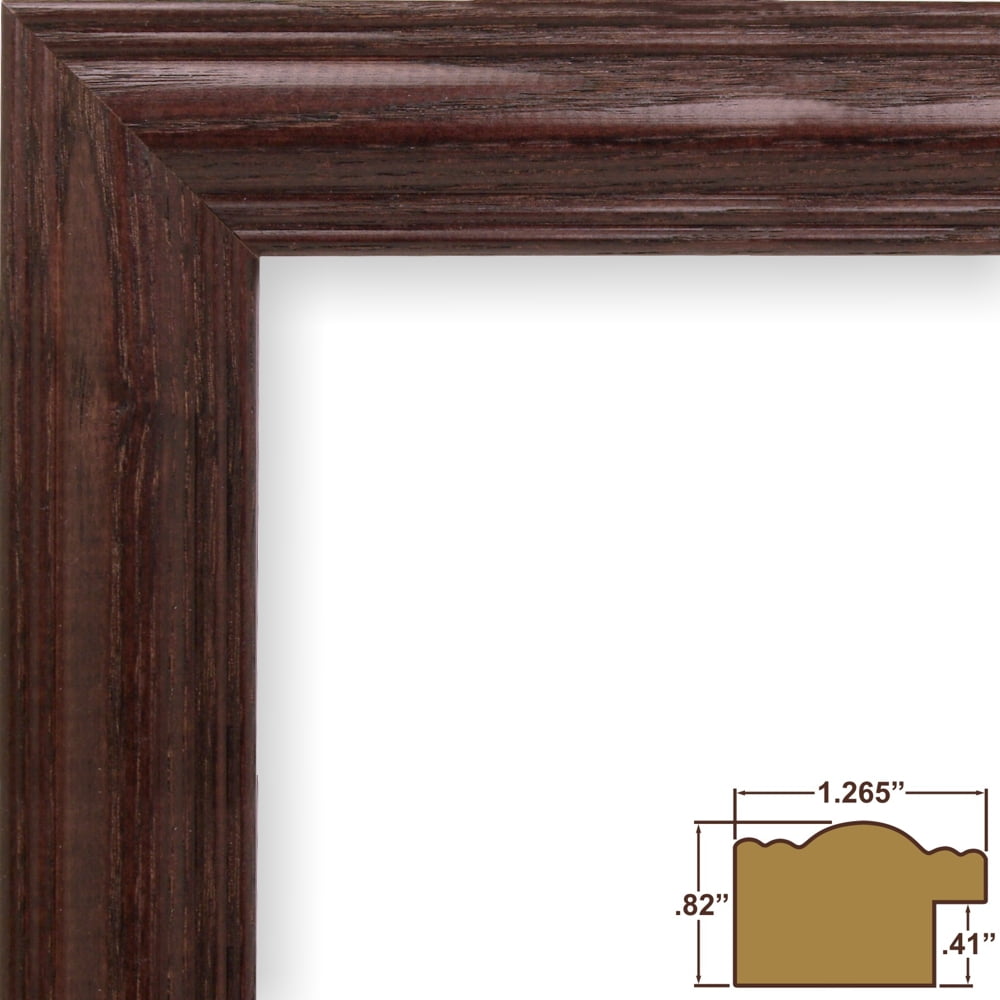 Craig Frames Wiltshire 440, 18x24 inch Cherry Red Picture Frame Matted for a 12x18 Photo