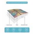 thumbnail image 4 of Twin Quilt Bedding Set, Purple Dragonfly Reversible Summer Quilt 3 Pieces, Colorful Flowers Watercolor Chic Floral Plant Lightweight Bedspreads Coverlets with 2 Pillow Shams for All Seasons, 4 of 5