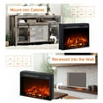 thumbnail image 6 of 23 Inches Electric Fireplace Insert for TV Stand, Recessed or Mounted 1400W Fireplace Heater with Remote Control & & Heat, 8H Timer, 4 Flame Brightness, Overheating Protection, 6 of 9