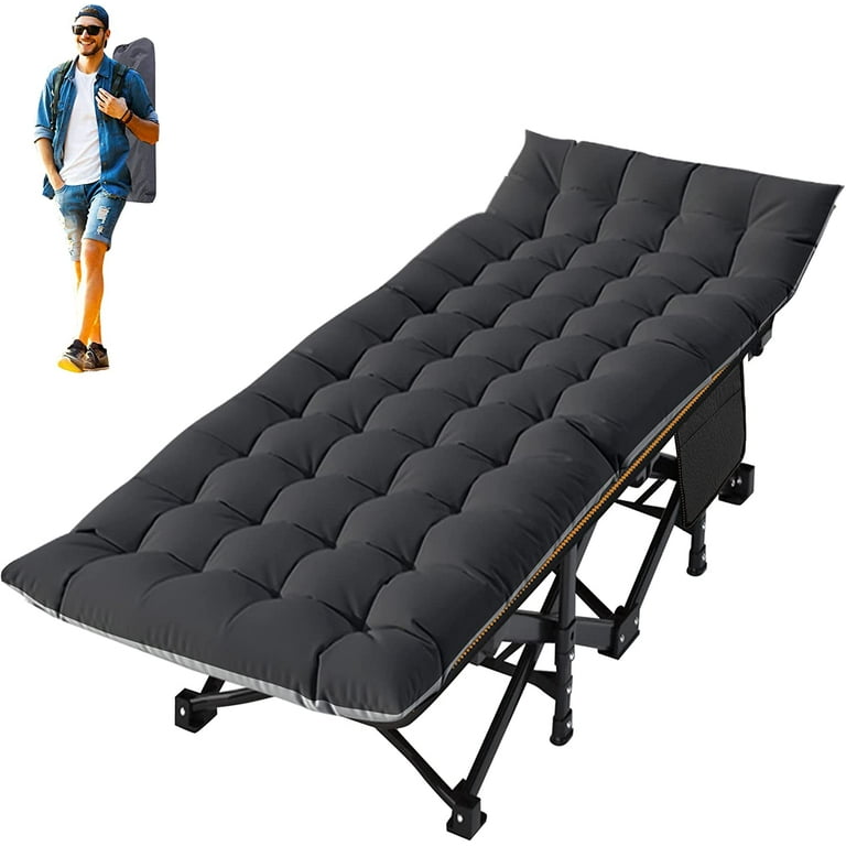 ABORON 2 Pack Folding Camping Cot for Adults Kids Folding Guest