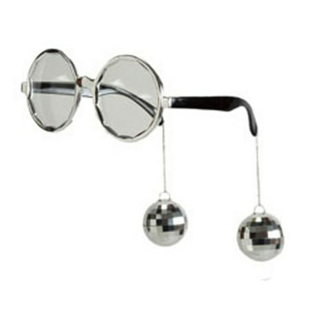 Elope Disco Sunglasses with Disco Balls (Silver) -