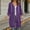 Purple, variant on WIZUTIZ Women's Solid Color Oversized Zip Up Hoodie Long Coat Long Sleeve Pockets Loose Fit Casual Winter Warm Sweatshirt Outerwear