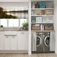 thumbnail image 5 of LALILO Kitchen Curtains and Valances Set of 3 36" Bridge Window Treatment Tiers for Window Decor, 5 of 5