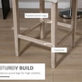 thumbnail image 4 of Stylish Bar Stools | Suitable for Dining Room Relaxation | Polyester Upholstery and Rubber Wood Legs | Bouncy Cushions for Enjoyable Seating, 4 of 5