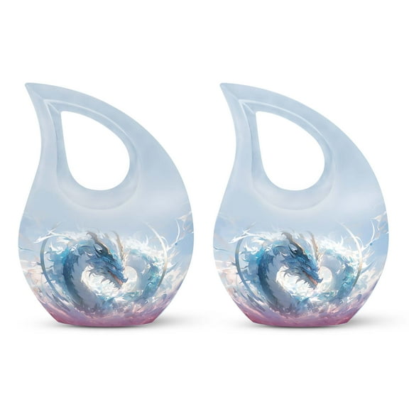 Aqua Fury The Water Urn - Burial Urns For Ashes - Cremation Urns For Ashes For Women & Men - Urns For Human Ashes - Mini Urns For Ashes, adult cremation urn(Size - 4inch, 2Pcs)