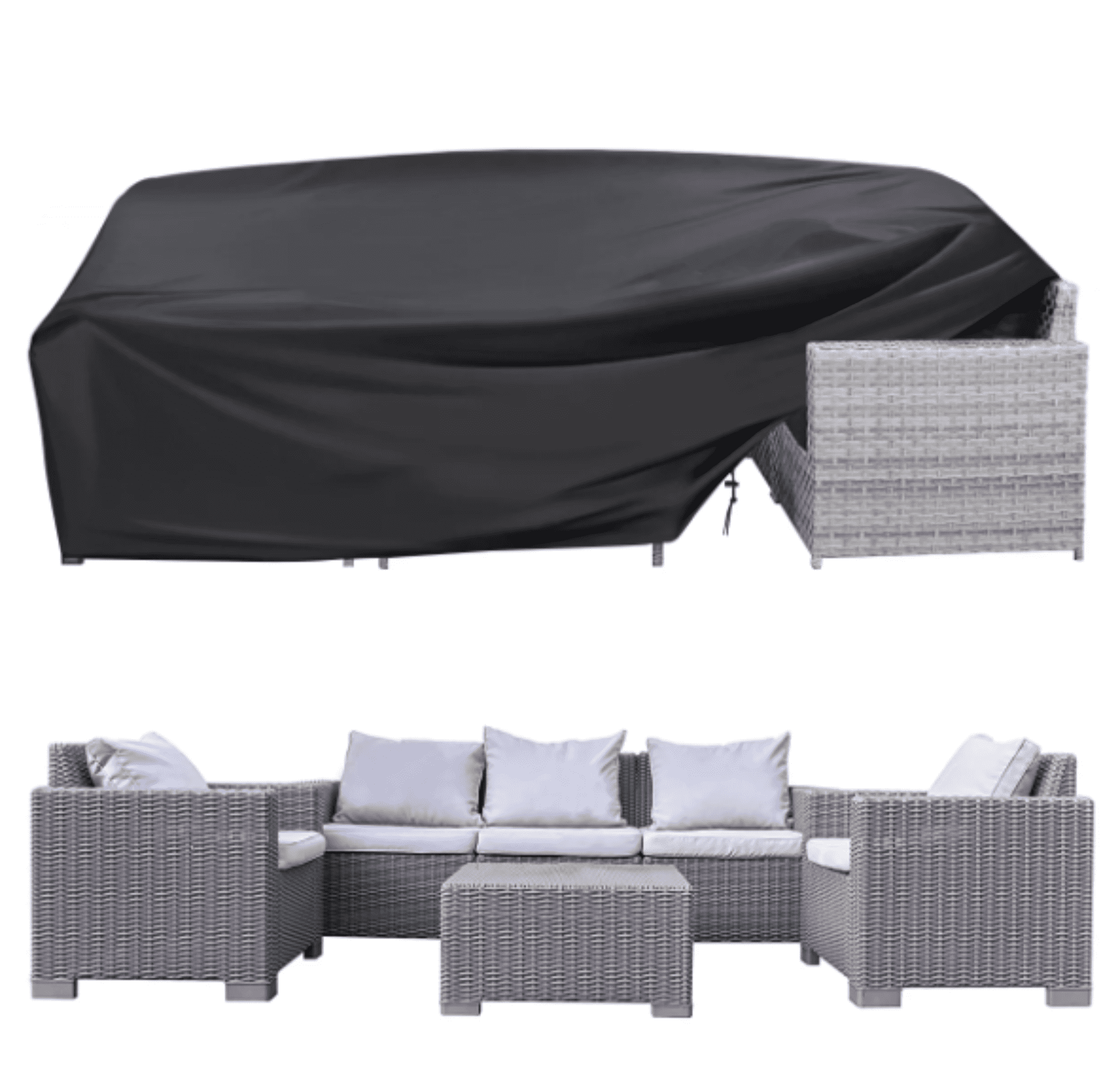 ROMUCHE Outdoor Patio Furniture Cover 600D Waterproof Extra Large