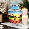 thumbnail image 5 of MUKTIVE Baseball Adult Urns for Human Ashes Men and Women, Evening Large Burial Urns for Human Ashes for Sports Enthusiastic, Burial Urn for Dad and Mom, Holds 200 Cubic, 10 Inch, 5 of 6