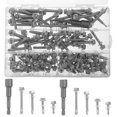 thumbnail image 3 of MasteelfCA 100 Pcs Vis de Tête Hexagonale en Acier Inoxydable Kit d'Assortiment de Vis pour Plafond, 3 of 7