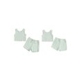 thumbnail image 2 of Caoirhny Toddler Girls Summer Shorts Sets Solid Color Sleeveless Tank Tops Ruffle Trim Shorts Sets, 2 of 9
