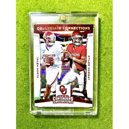 Jalen Hurts Galactic Prizm Rookie Card Kyler Murray Ssp 2020 Contenders Rc Sp