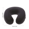 thumbnail image 3 of Cotton Neck Travel Pillows for Adults,Velvet U Shaped Pillows for Sleeping,Neck Pillow for Traveling U Shaped Memory Foam Purple Portable Headrest Sleep Airplane Neck Pillow for Flight,Home,Office, 3 of 6