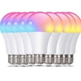 thumbnail image 1 of EIMELI 5Pcs LED Light Bulb  16 Colors Changing  4 Modes  Super Bright Eco-friendly LED Light  5W Chandelier Lamp for Home Bedroom Living Room  Remote Control, 1 of 7