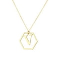 thumbnail image 2 of Xihbxyly Collar con Colgante de Cadena con 26 Letras y Nombre En Inglés para Mujer, 2 of 2