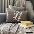 thumbnail image 3 of Funda de almohada lumbar gris con cristales brillantes, 30 x 40 cm (12 x 16 pulgadas), rectangular de seda, moderna - Crystal Delight, 3 of 8