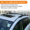 thumbnail image 2 of Kojem Roof Side Rail Rack Fit for 2018-2023 Honda Odyssey Aluminum Roof Rail Rack Cross Bars Rooftop Luggage Cargo Carrier Kayak Canoe, 2 of 11