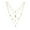 Golden, variant on LYMAYTER Lightweight Necklace Bohemia Layered Choker Necklace - Hexagram, Crystal