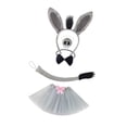 thumbnail image 4 of Conjunto de disfraz de , accesorios de animales de dibujos animados para festivales, disfraces y presentaciones en escenario. con falda de tul, 4 of 8