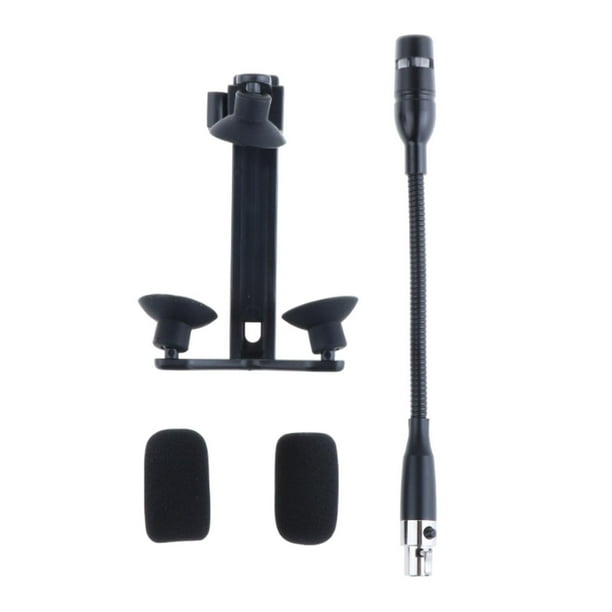 Micrófono unidireccional para violín con clip. Juego de micrófonos para violín con clip. Micrófono portátil con clip. 4 pin normal