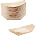 thumbnail image 1 of Cuenco de madera de pino I Vajilla orgánica desechable, sostenible y compostable I Cuenco para picar, salchichas con curry, patatas fritas, sushi I Cuenco para servir, 1 of 8
